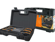 Набор отверток 6 шт.: SL:3x75;5x100;6x100, PH:0х75;1x100;2x100 (пласт. чемодан), CR-V 