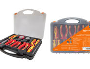 Набор диэлектрического инструмента №2,  пласт. чемодан, 11 предметов,  1000В, “ЭкспертЭлектрик” TDM