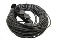 Удлинитель-шнур силовой каучук УШз16-103 IP44 3 гнезда с/з, 30м КГ 3х1,5 TDM