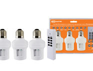 Комплект для беспроводного управления освещением диммер ПУ3-П2.3-Е27 (3 приемника) 