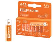 Элемент питания LR03 AAA Alkaline 1,5V PAK-8 TDM