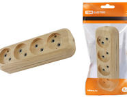 Колодка розеточная 4 гнезда 2П б/з 10А 250В 