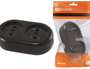 Розеточная колодка 2 гнезда 2П 16А макс. 250B 