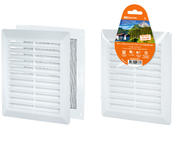 Решетка разъемная с москитной сеткой, наклонные жалюзи, 218х295 TDM