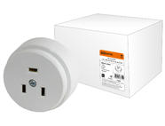 Розетка РШ 32А 250В 2Р+РЕ ОУ белая TDM