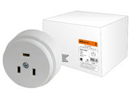 Розетка РШ 32А 250В 2Р+РЕ СУ белая TDM