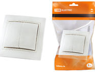 Выключатель 2 кл. 10А белый 