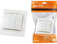 Выключатель 3 кл. 10А белый 