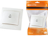 Кнопка звонковая 6А белая 