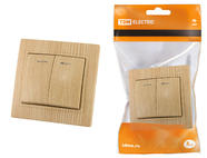 Выключатель 2 кл. с подсветкой 10А 