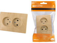 Розетка двойная 2П 10А 250В 