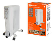 Масляный обогреватель МО-7, 1500 Вт, 7 секций, регул. мощн. (550/950/1500 Вт), термостат, TDM